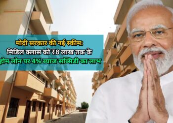 PM Home Loan: अब होम लोन लेना होगा सस्ता, मिडिल क्लास को ₹8 लाख लोन पर 4% ब्याज सब्सिडी देगी मोदी सरकार PM Home Loan: अब होम लोन लेना होगा सस्ता, मिडिल क्लास को ₹8 लाख लोन पर 4% ब्याज सब्सिडी देगी मोदी सरकार